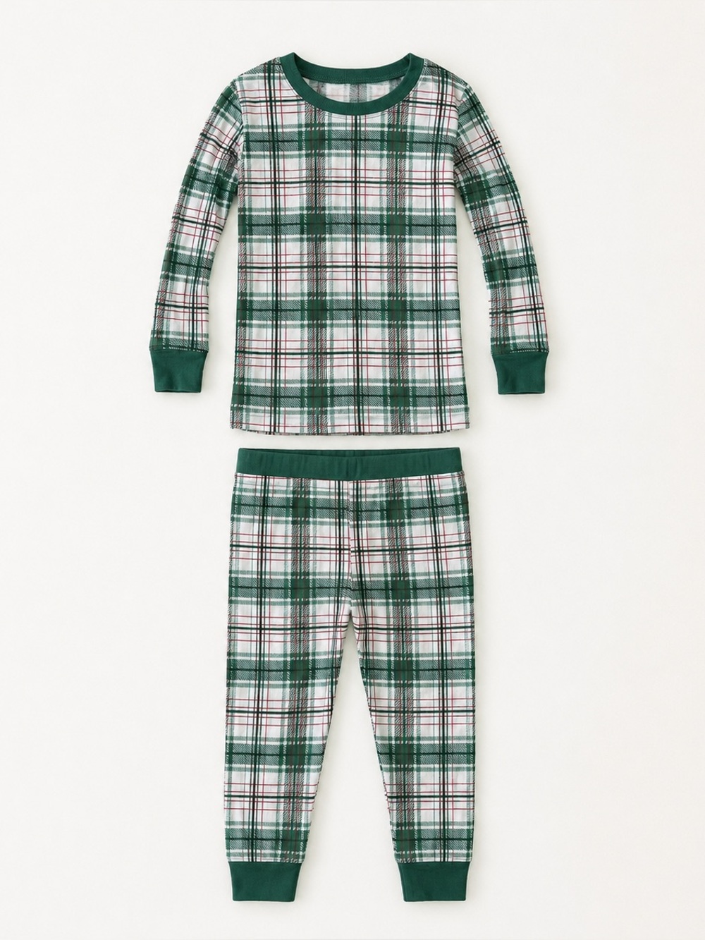 Little Sleepies Bamboo Plaid Two Piece Pajama Set 18-24 Months Holiday Christmas